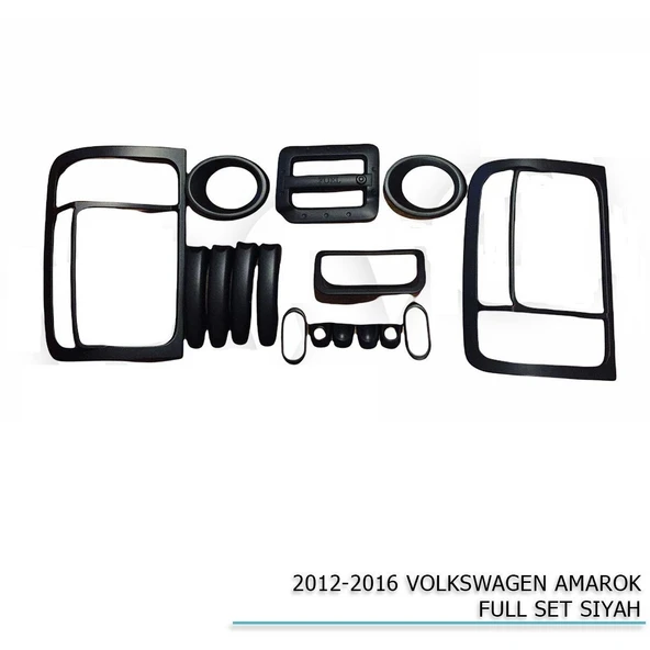 Volkswagen Amarok Uyumlu Full Set Siyah 2012-2016 Parça ürün görseli 1