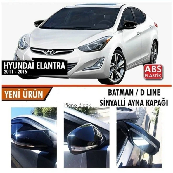 Hyundai Elantra 2011 için 2015 Batman Ayna Kapağı (Sinyalli ) ürün görseli 1