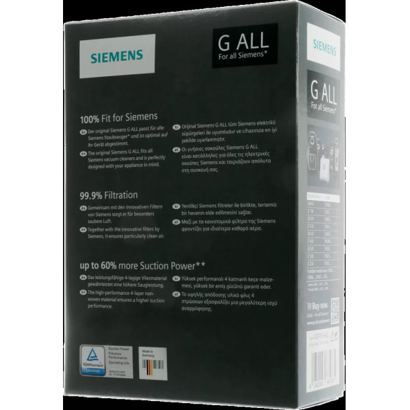 Siemens Toz Torbası VSZ5 VSQ4 VSZ4G VSQ3 Orıgınal - Resim 3