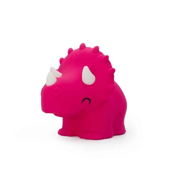 Dhink Silikon Gece Lambası  Triceratops Pembe - Resim 9
