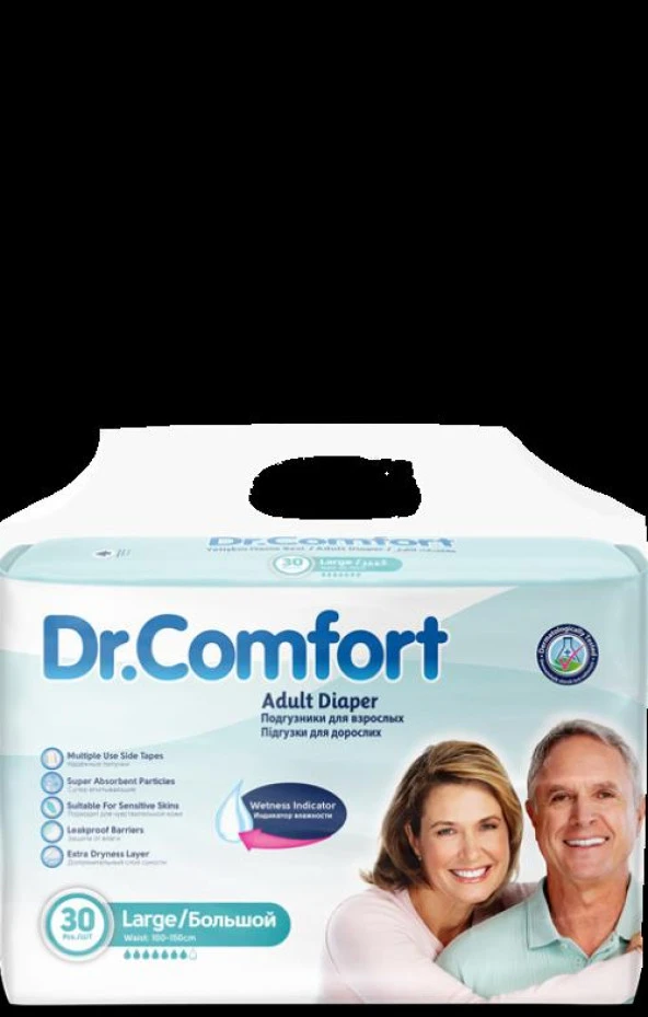 Dr.Comfort Large 30 Adet Bel Bağlamalı Hasta Bezi ürün görseli 1