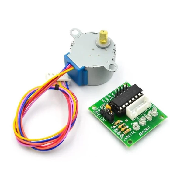 28 BYJ-48 Redüktörlü Step Motor ve ULN2003A Step Motor Sürücü Kartı ürün görseli 1