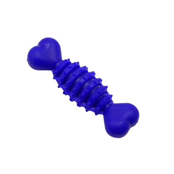 Zampa Plastik Dikenli Halter Kemik Köpek Oyuncağı Medium 15 x 5 cm ürün görseli 1