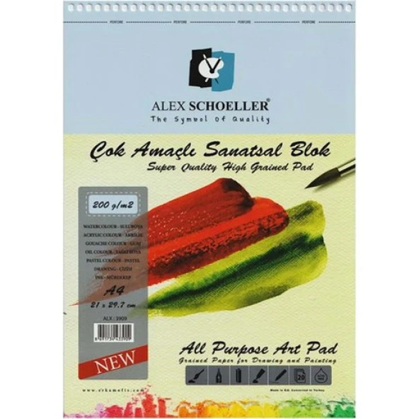 Alex Çok Amaçlı Spr. Resimefteri A4 200 Gr ürün görseli 1