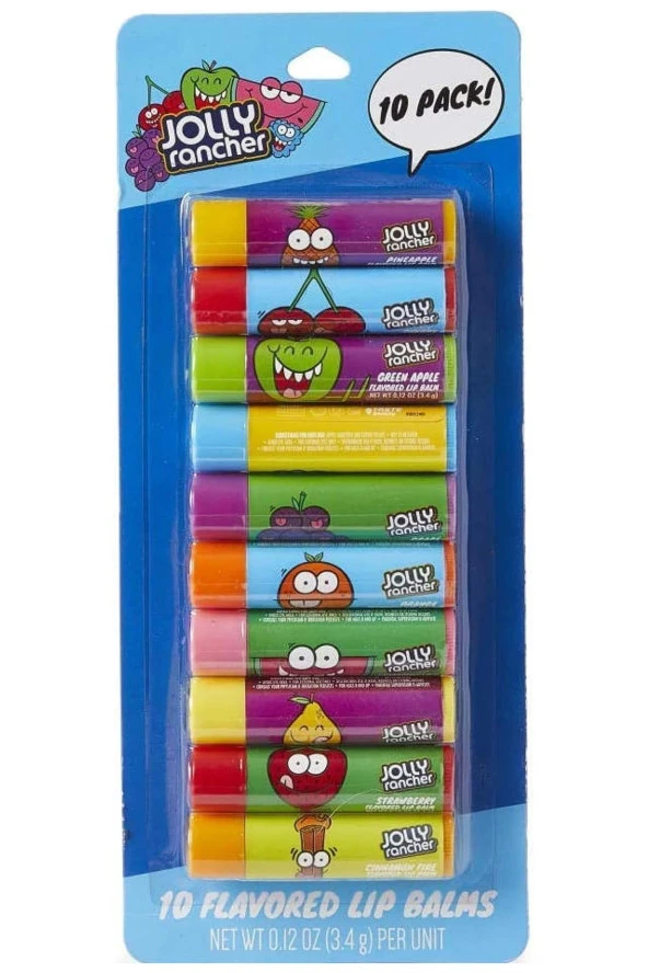 Jolly Rancher 10 Parça Dudak Bakım Seti ürün görseli 1