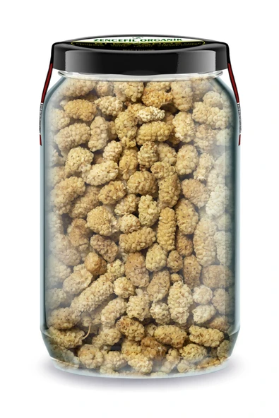 Beyaz Dut Kurusu Bi Kavanoz 660 cc. Cam Kavanozda Katkısız Dut Kurusu Pure Dried White Mulberry ürün görseli 1