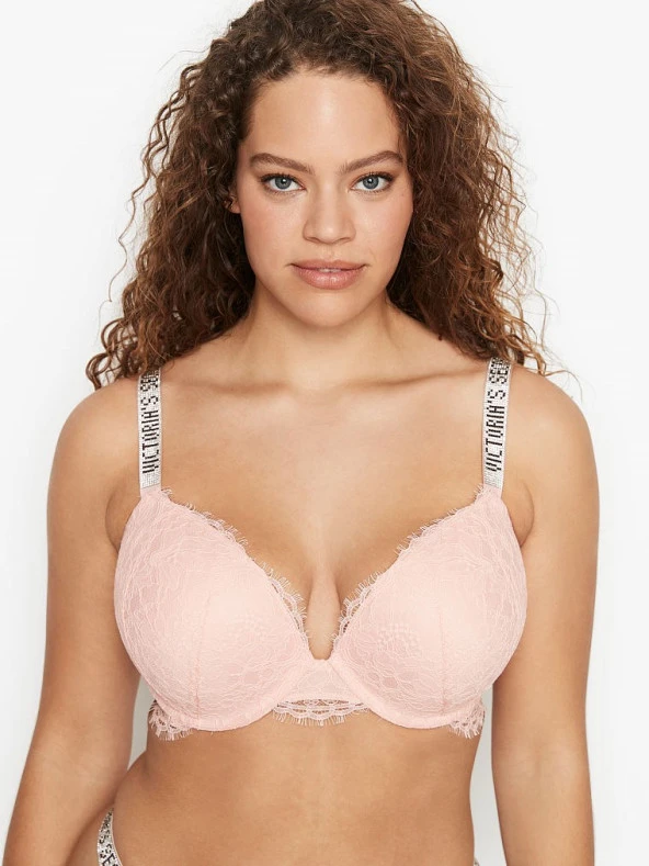 Victorias Secret Rose Shine Strap Dantelli Sütyen ürün görseli 1