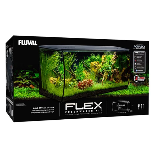 Fluval Flex Akvaryum 123 Lt Beyaz - Resim 2