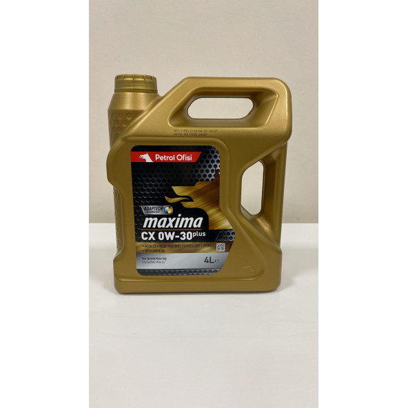 Petrol Ofisi Maxima Plus CX 0w-30 4 lt 2025 ürt. ürün görseli 1