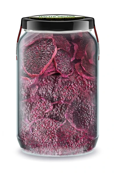 Ejder Meyvesi Kurusu Bi Kavanoz 660 cc. Cam Kavanozda Katkısız Pitaya Pure Dried Red Dragon Fruit ürün görseli 1