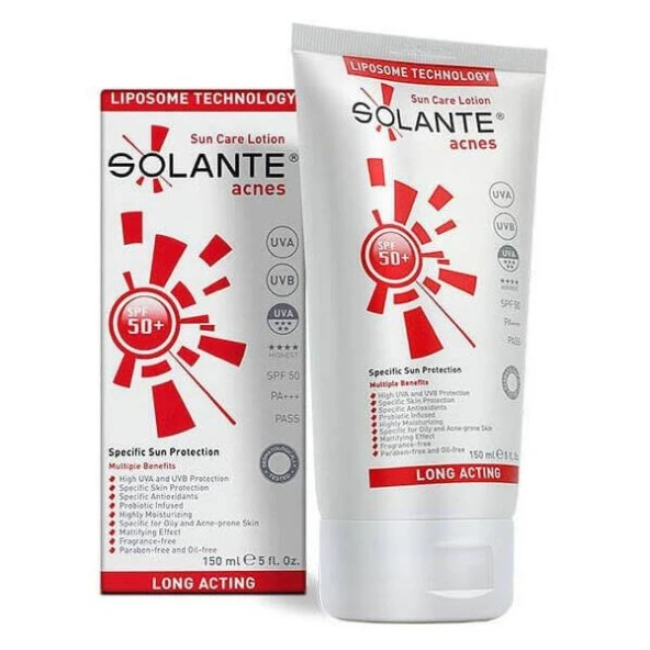Solante Acnes Sun Care Losyon Spf50 150 Ml ürün görseli 1