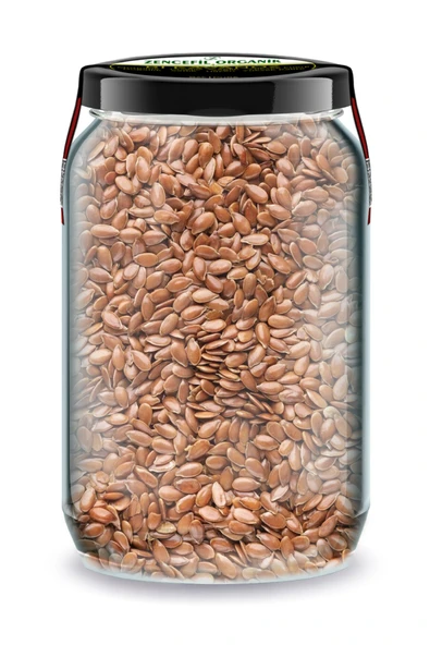 Keten Tohumu Bi Kavanoz 660 cc. Cam Kavanozda Saf Katkısız Taze Öğütülmemiş Keten Tohumu Flaxseed ürün görseli 1