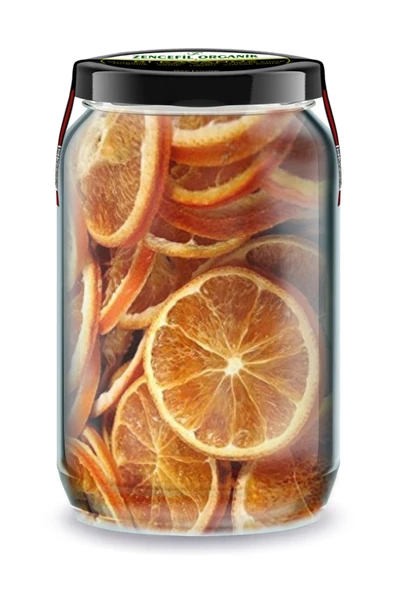Portakal Kurusu Bi Kavanoz 660 cc. Cam Kavanozda Saf Katkısız Kuru Portakal Cipsi Dried Orange ürün görseli 1