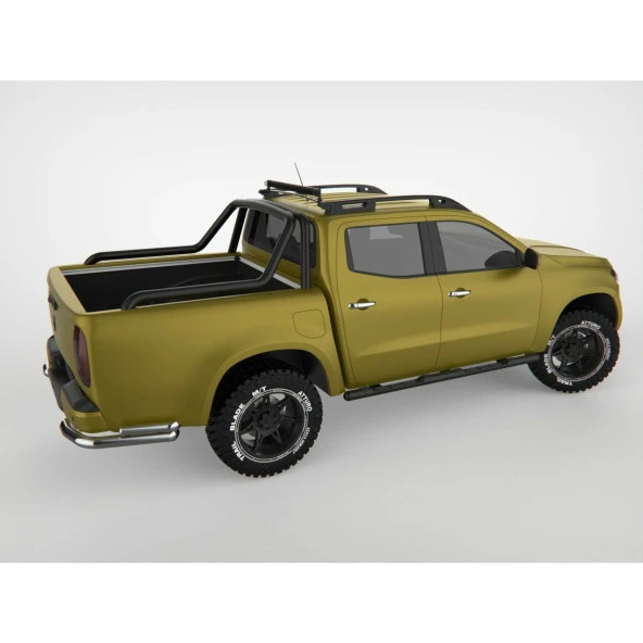 Nissan Navara Uyumlu Rollbar - Canyon Siyah Roll Bar (Aqm - Prb28) Parça ürün görseli 1