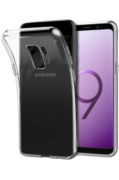 Galaxy S9 Plus Kılıf İnce ve Esnek Şeffaf Süper Silikon ürün görseli 1