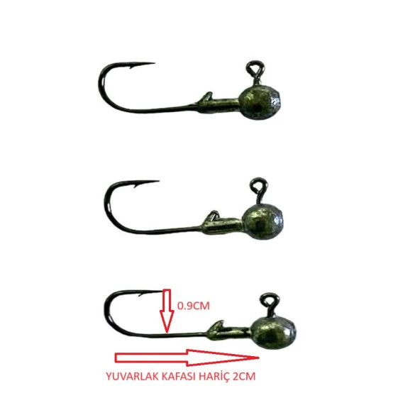 Captain Jig Head No:3 İğne 2gr Zoka (3 Adet) ürün görseli 1