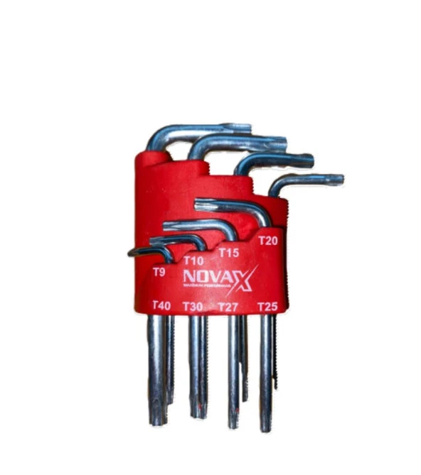 Novax Torx Alyan Anahtar Kısa 8li Set ürün görseli 1
