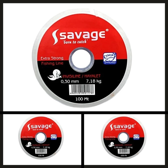 Uyguna-Yakala 0,30 Mm 100 Mt Savage Hayalet Makara Misina-MİS.135 ürün görseli 1