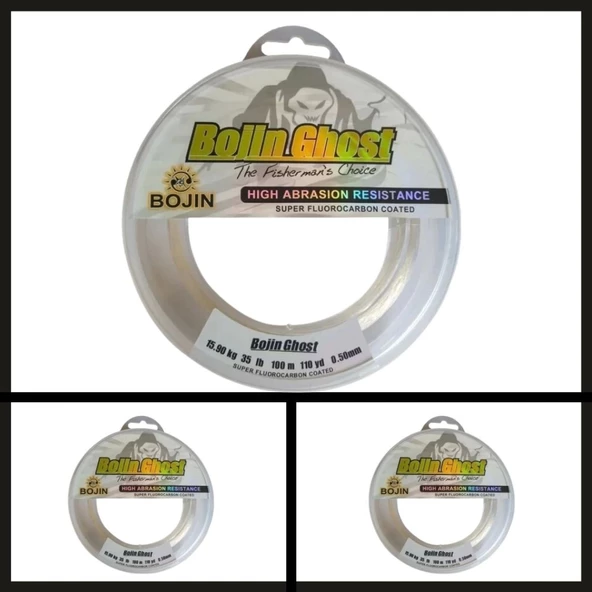 Uyguna-Yakala 100 Mt 0.20 Mm Bojin Ghost Fluorocarbon Misina-PO.128 ürün görseli 1