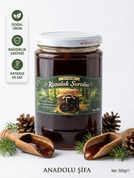 EV YAPIMI DOĞAL KOZALAK ŞURUBU 1 kg ürün görseli 1