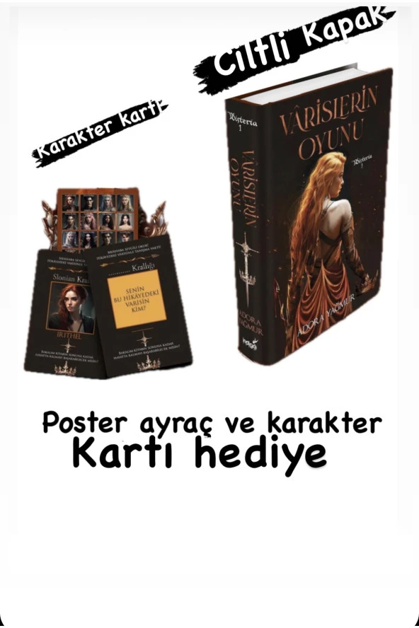 Varislerin oyunu ( Ciltli ) karakter kartı ve poster hediyeli ürün görseli 1