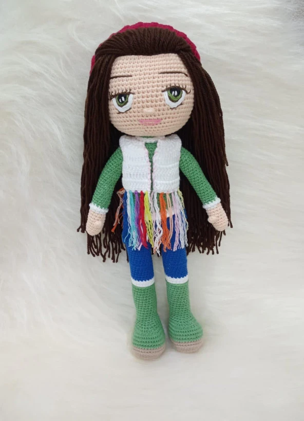 Şık Minem Bebek Amigurumi Organik Oyuncak ürün görseli 1