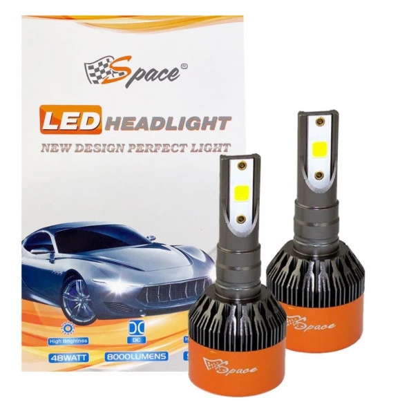 LED Far Ampulü için Beyaz 48W 12V 8000Lm H7 / Laam90 ürün görseli 1