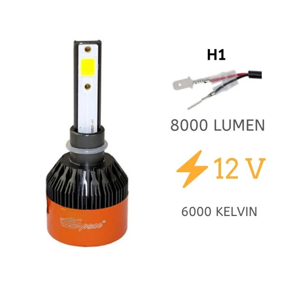 LED Far Ampulü için Beyaz 48W 12V 8000Lm H1 / Laam93 ürün görseli 1