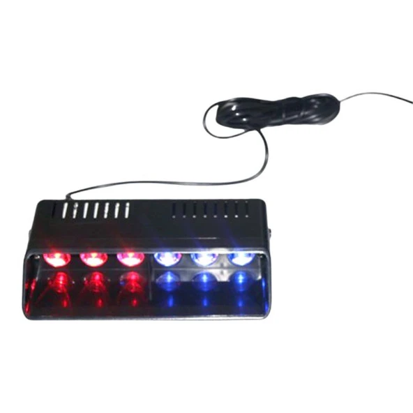 Flaş LED Çakarlı için 6W Kırmızı-Mavi 8 Fonksiyonlu / Lapa174 ürün görseli 1
