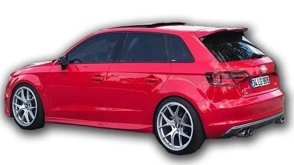 Audi A3 Uyumlu Yan Marşpiyel Hatchback 2013-2017 (Plastik) ürün görseli 1