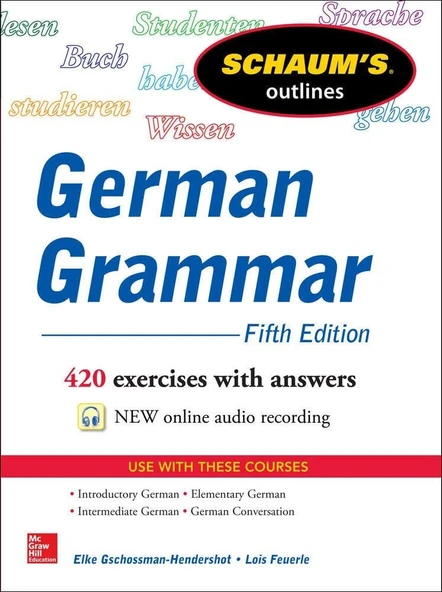 Schaum's Outline of German Grammar (Schaum's Outlines Book 5) 5th Edition Elke Gschossmann-Hendershot Lois Feuerle ürün görseli 1
