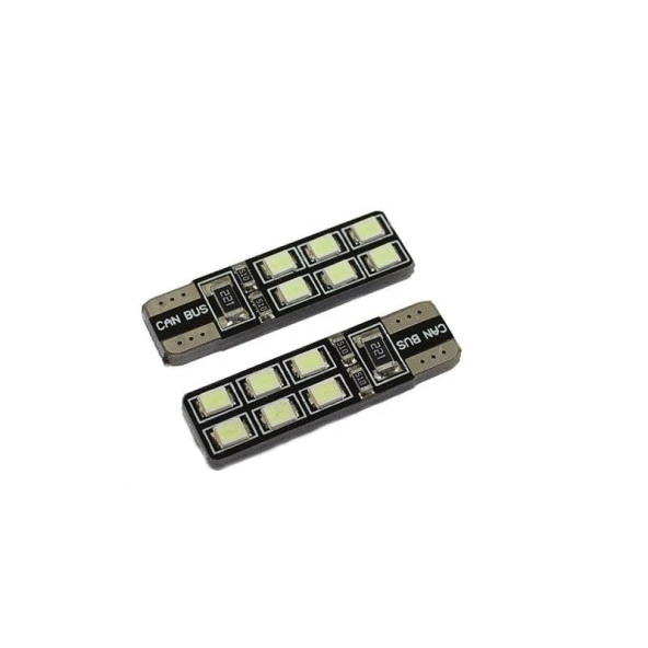 T10 LED Ampul için Canbus Buz Mavi 2Li Set 12V / Laam626-2 ürün görseli 1