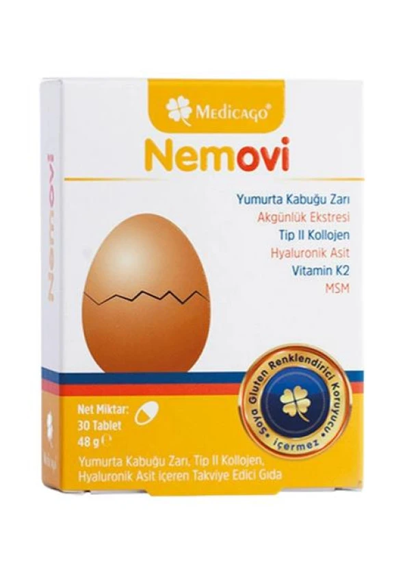 Medicago Nemovi Yumurta Kabuğu Zarı 30 Kapsül ürün görseli 1