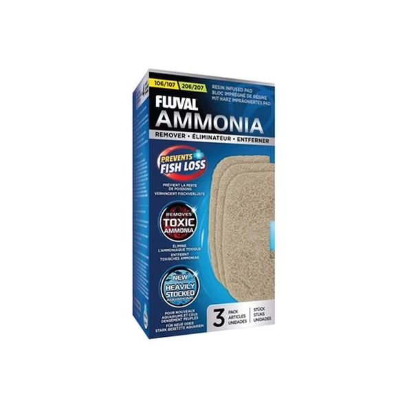 Fluval 107207 İçin Ammonia Remover 3 Lü Paket ürün görseli 1