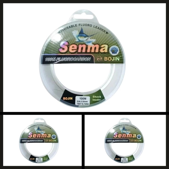 Uyguna-Yakala 100 Mt 0.30 Mm Bojin Senma %100 Fluorocarbon Misina-PO.238 ürün görseli 1