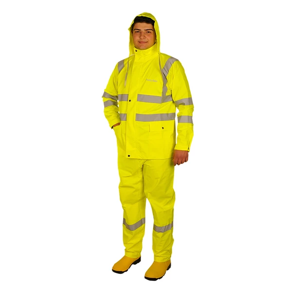 Polly Rain PU Alt Üst Takım Reflektörlü Yağmurluk ürün görseli 1