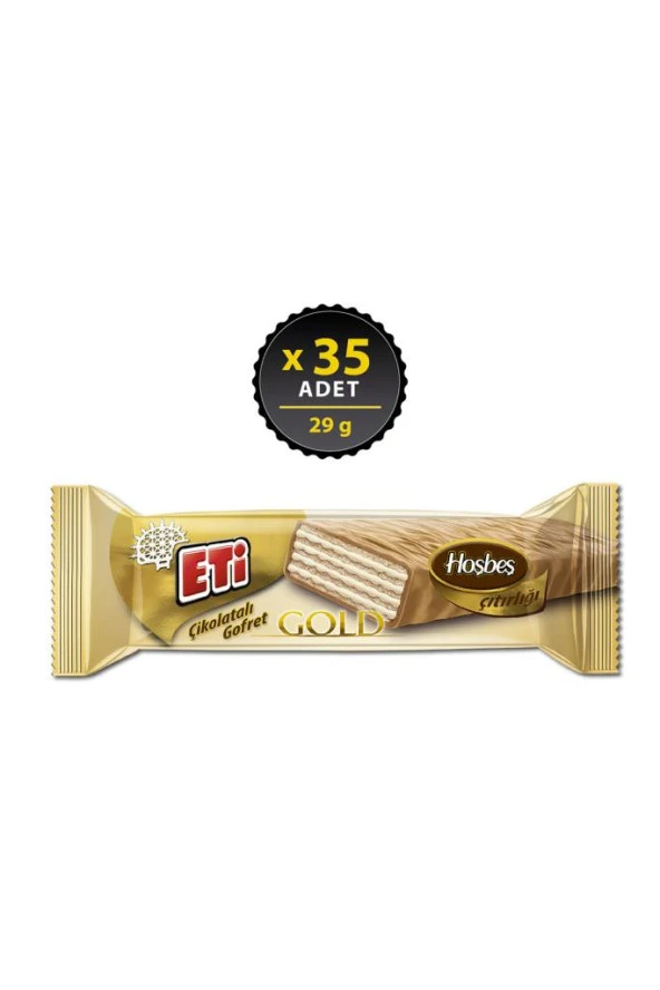 Eti Çikolatalı Gofret Gold 29 g x 35 Adet ürün görseli 1
