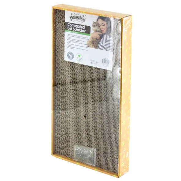 Pawise Karton Kedi Tırmalama Dikdörtgen 48x24 cm ürün görseli 1