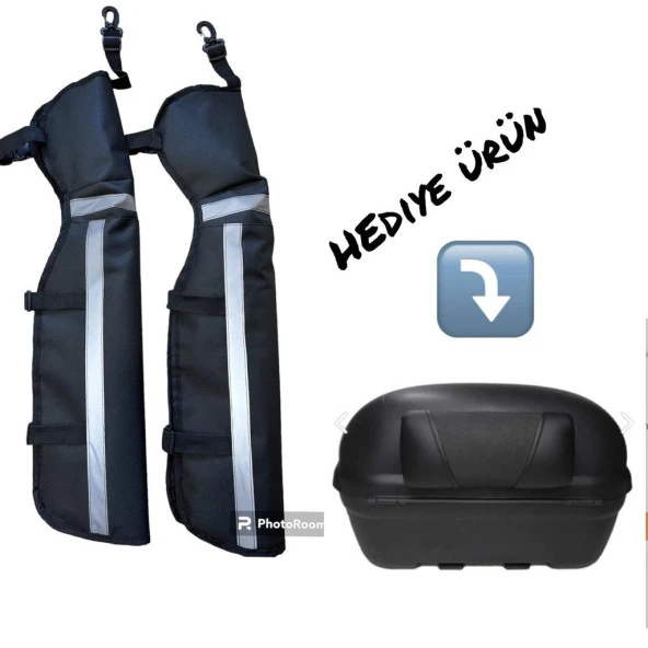 BİKE SKY Bike Sky Bacak Rüzgar Koruma Kolay Giyimli Dizlik ( Motosiklet Çanta Sırt Dayama HEDİYELİ ) ürün görseli 1