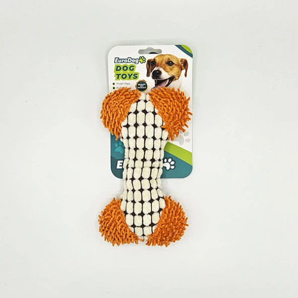 EuroDog Peluş Kemik Köpek Oyuncağı 18x12 Cm ürün görseli 1