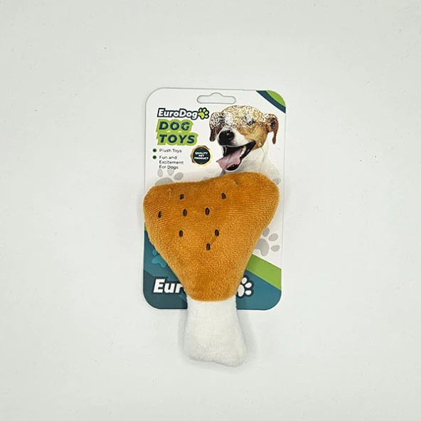 EuroDog Peluş Etli But Köpek Oyuncağı 14x10 Cm ürün görseli 1