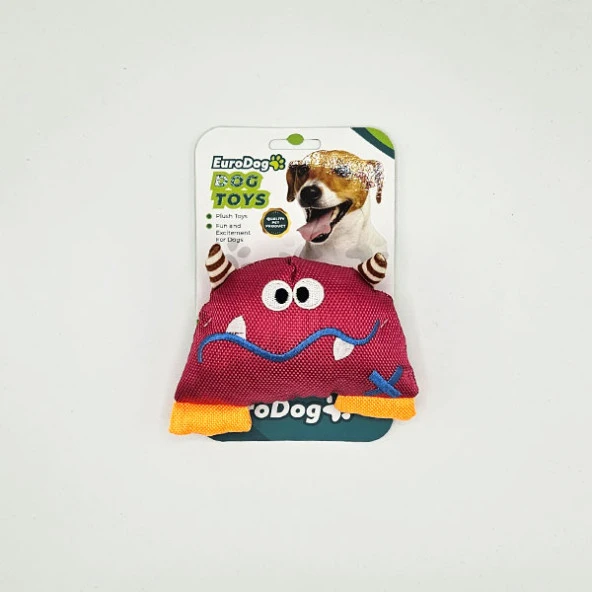 EuroDog Parlak Canavar Köpek Oyuncağı 13x10 Cm ürün görseli 1