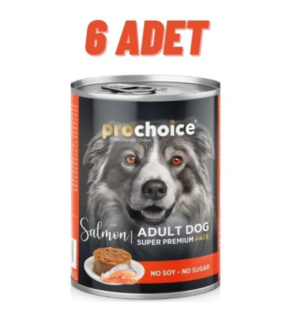 ProChoice Adult Dog Salmon Pate Köpek Konservesi 6x400 gr ürün görseli 1