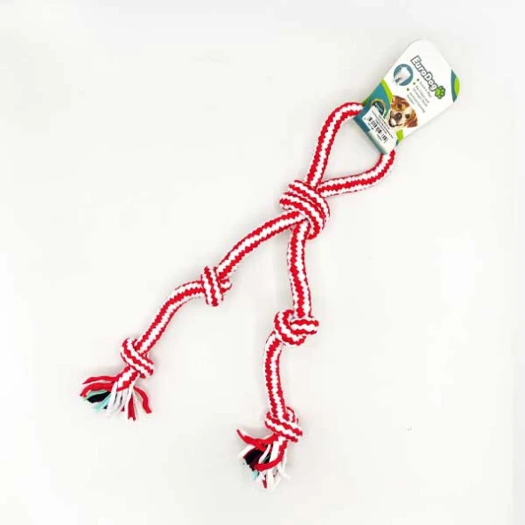 EuroDog Diş İp Hlk.Diş Kaşıma Beş Düğ.Kır.Bey 40cm ürün görseli 1