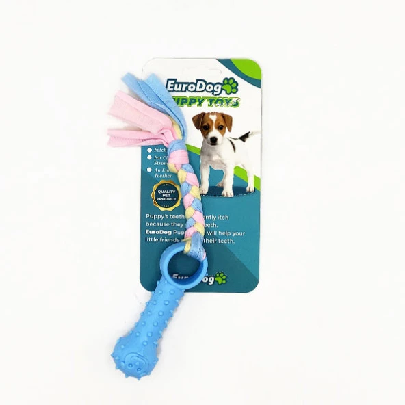 EuroDog Puppy Toys Mavi Ufak Kemik Diş Kaşıma Oy. ürün görseli 1