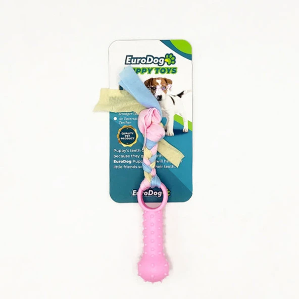 EuroDog Puppy Toys Pembe Ufak Kemik Diş Kaşıma Oy. ürün görseli 1