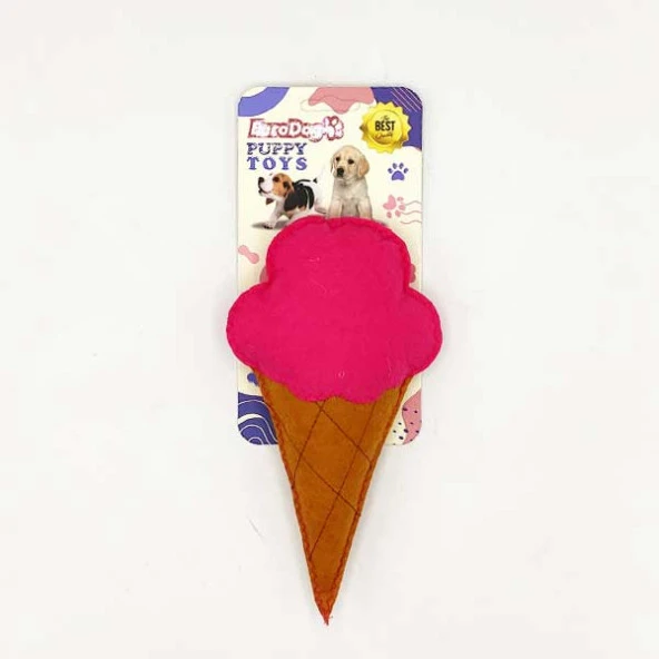 EuroDog Puppy Pet Toys Fuşya Dondurma ürün görseli 1