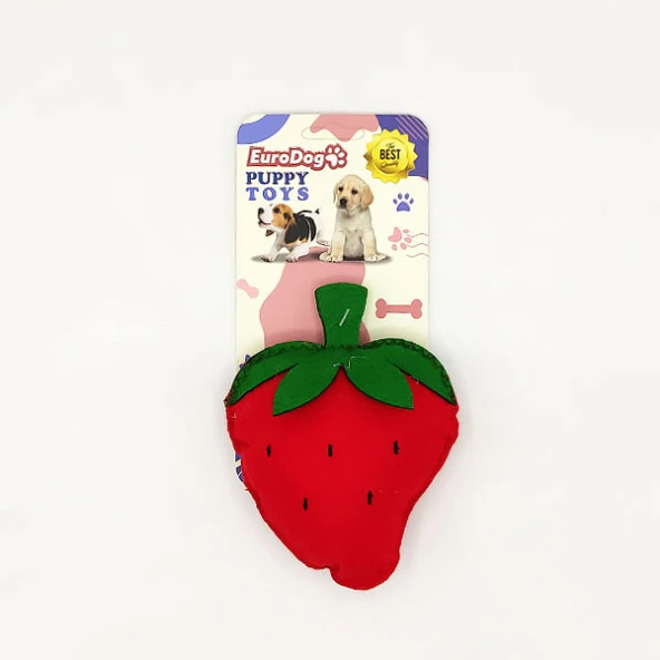 EuroDog Puppy Pet Toys Çilek ürün görseli 1