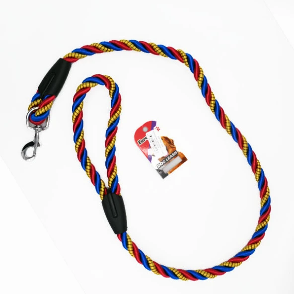 EuroDog Köpek Uzatma 18mmx120cm Sarı Kırmızı Mavi ürün görseli 1