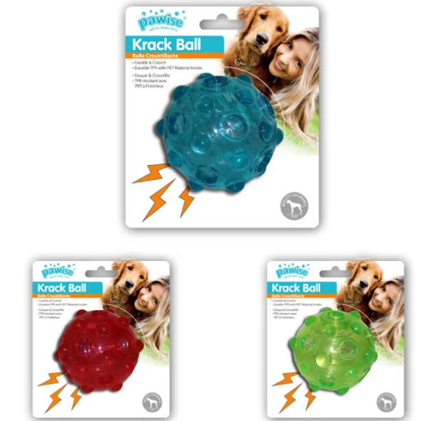 Pawise Krack Sesli Top Köpek Oyuncağı 7,5 cm ürün görseli 1